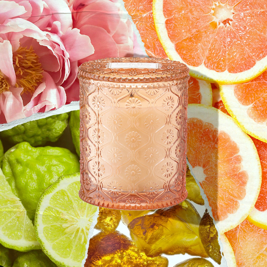 Maelyn - Citrine & Pink Peony 6oz Candle