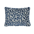 Janis Velvet Pillow Cover in Blue, Schumacher Textiles