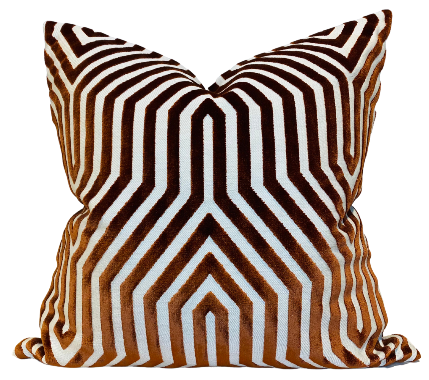 Vanderbilt Pillow Cover in Russet, Schumacher Textiles