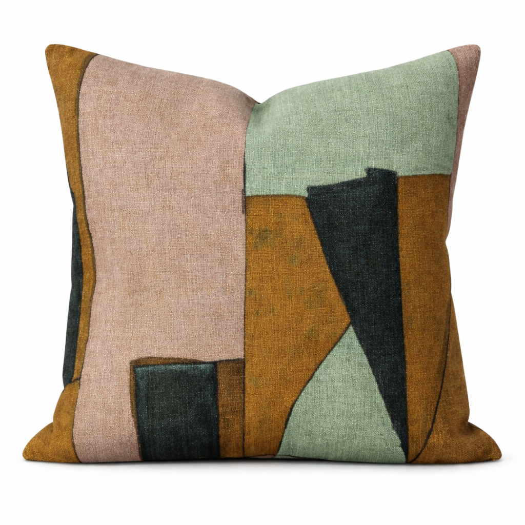 District Pillow Cover in Tobacco, Kelly Wearstler Textiles