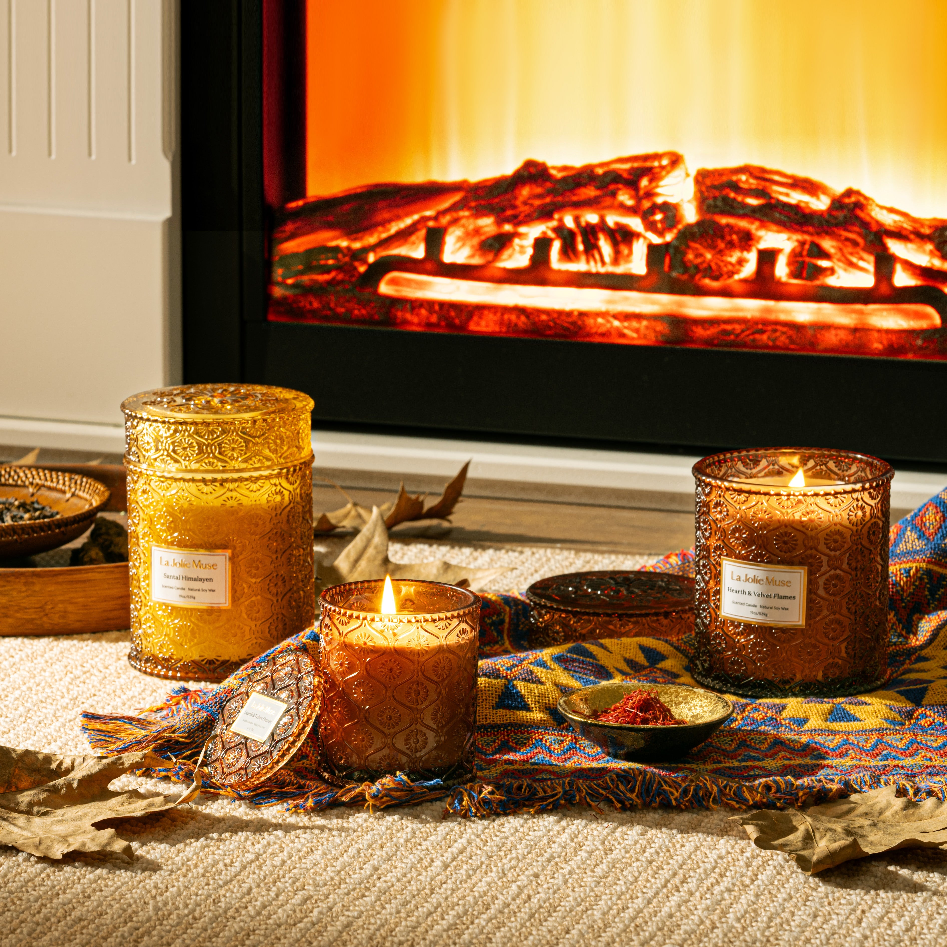 Maelyn Hearth & Velvet Flames 19oz Candle