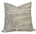 Graffito Pillow Cover in Beige Ivory, Kelly Wearstler Textiles