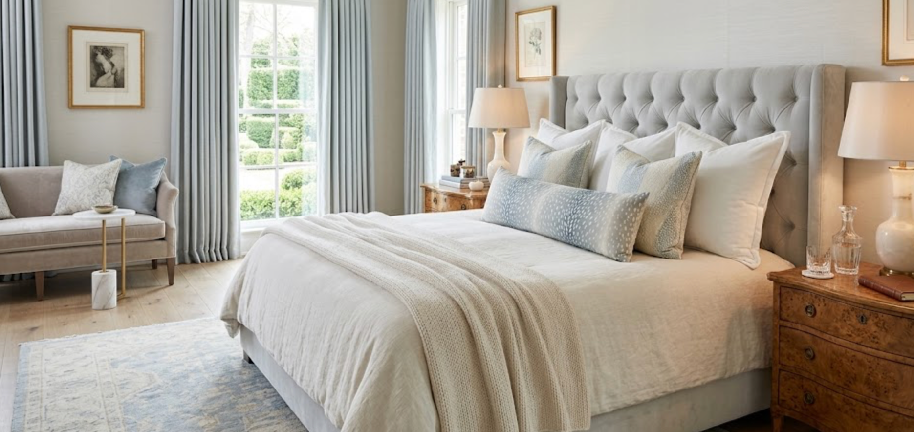 Antelope Pillow Cover in Aqua Blue, 04242