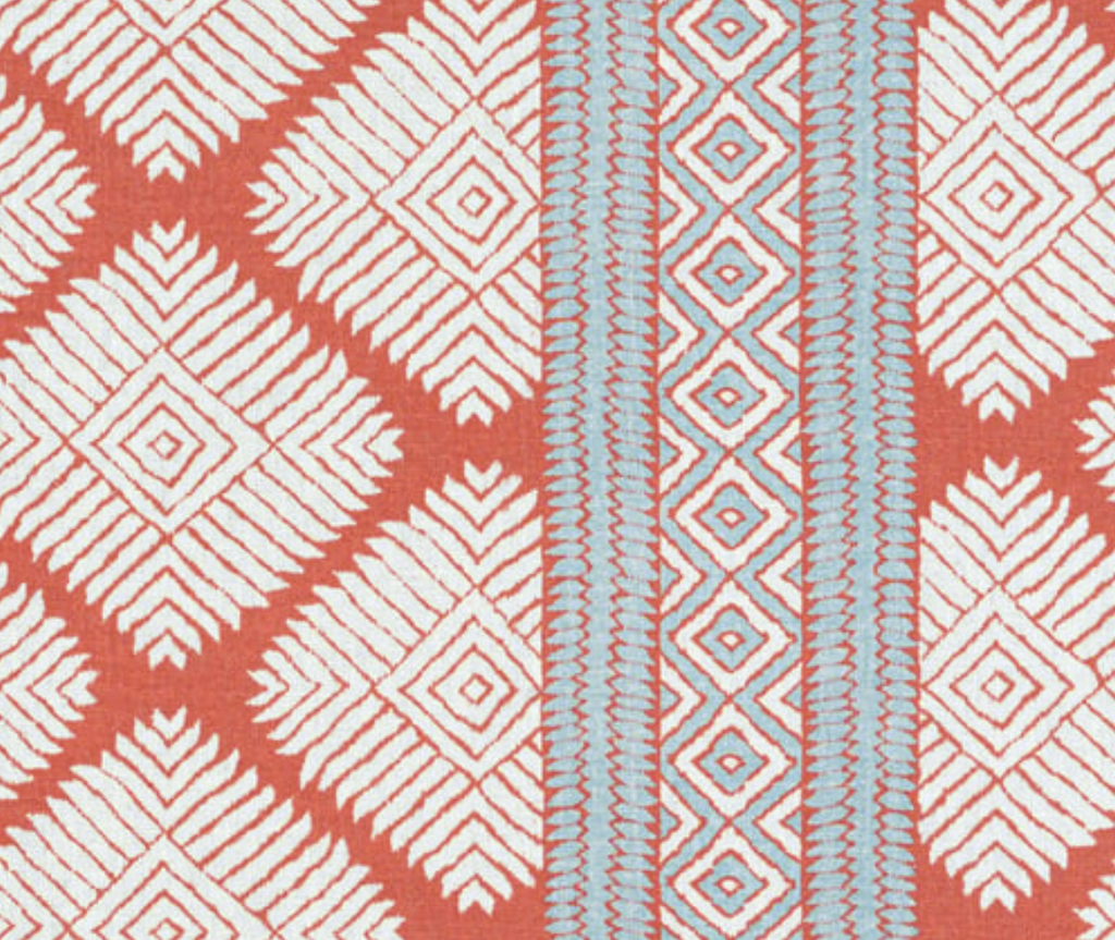 Austin Pillow Cover in Coral, Thibaut Pillows