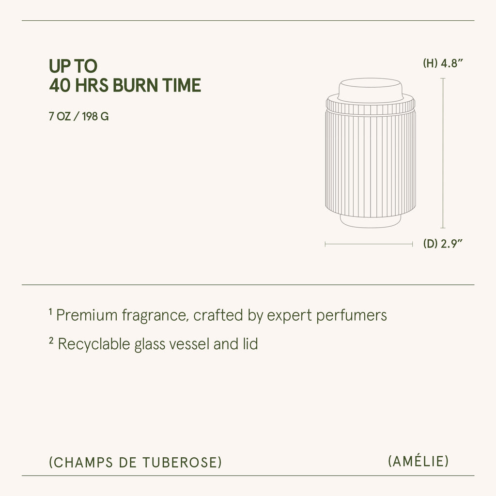 Amélie –  Champs de Tuberose Candle