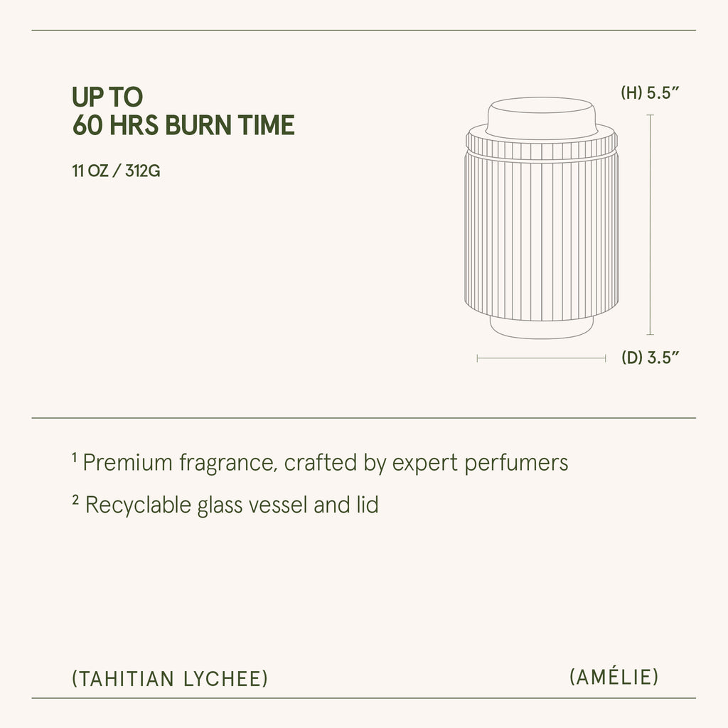 Amélie – Tahitian Lychee Candle