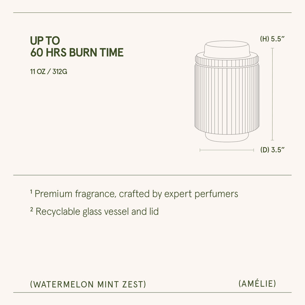 Amélie – Watermelon Mint Zest Candle