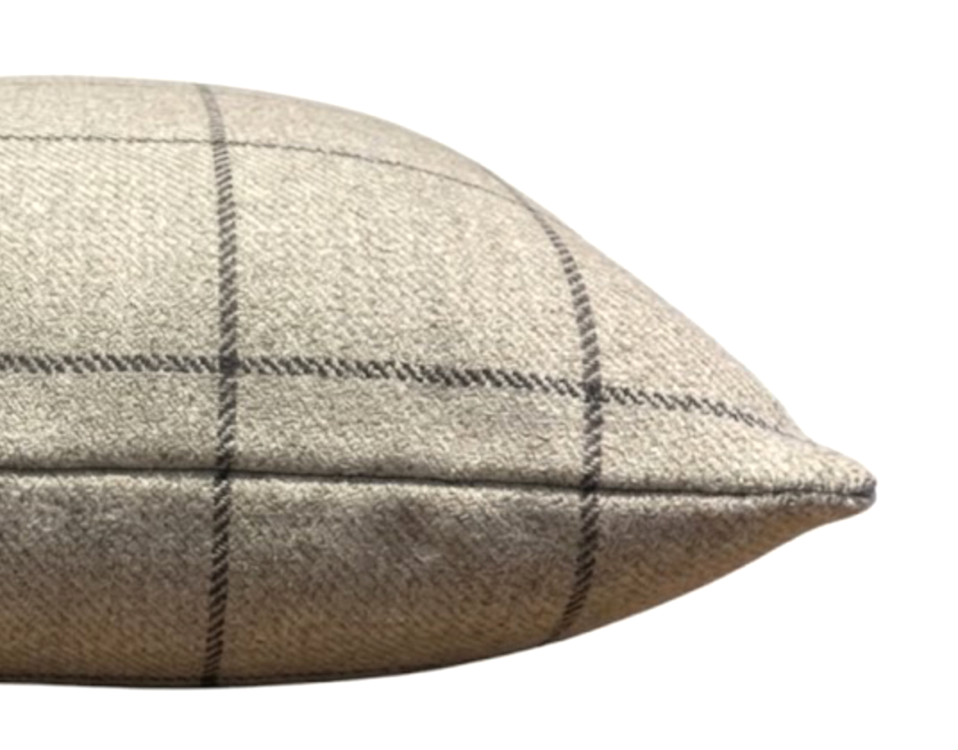 Bancroft Wool Pillow Cover in Malt Brown, Schumacher Textiles