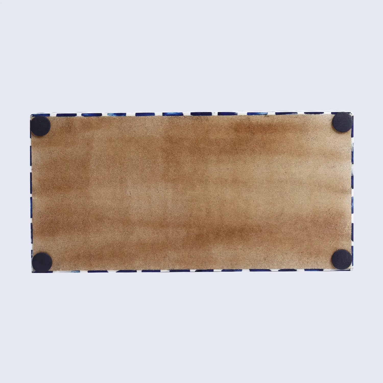 Decorative Storage Box Star Pattern Bone & Resin Inlay - Blue, 7 Sizes