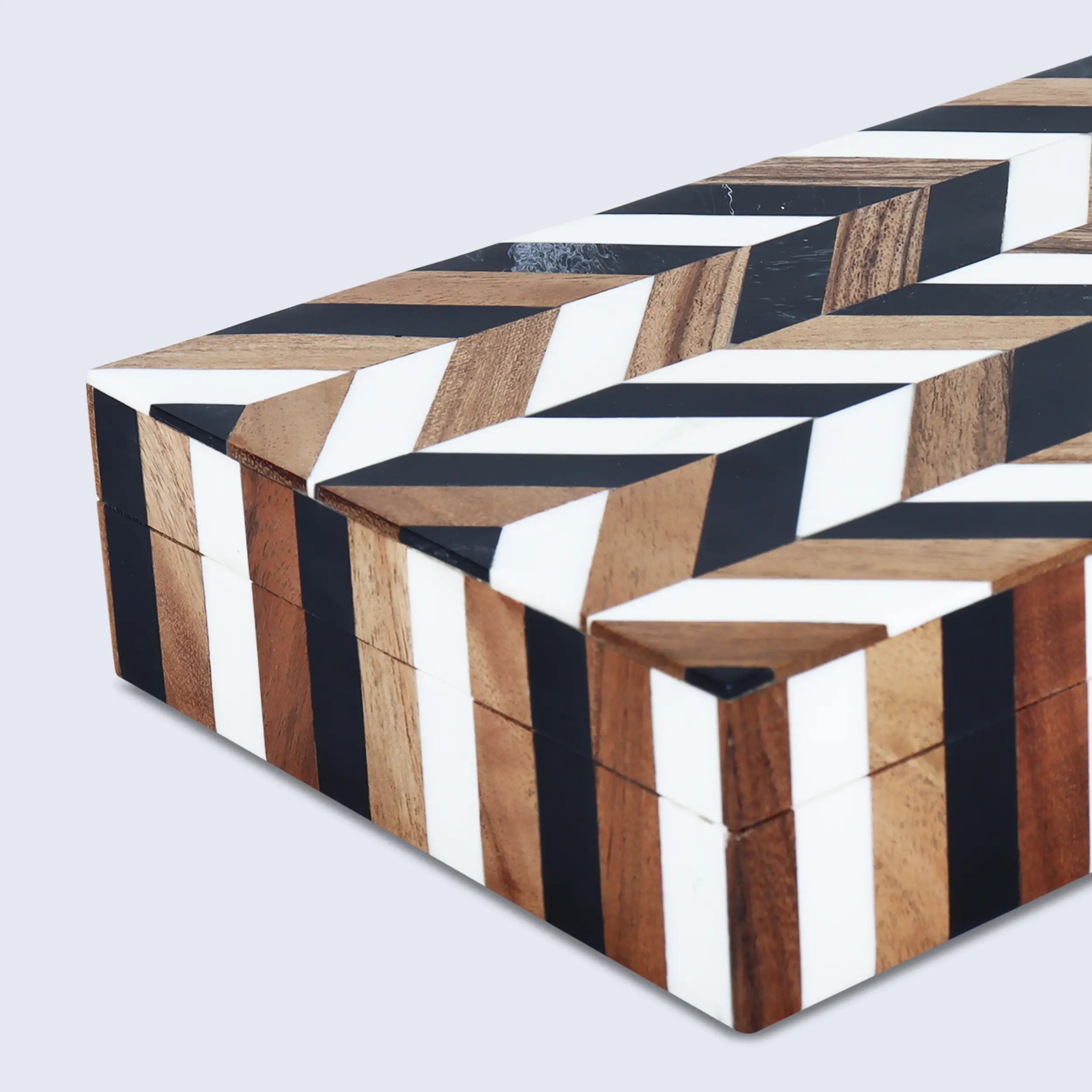 Marquet Cosmo Resin Inlay & Wood Marquetry Decorative Box – 8 Sizes