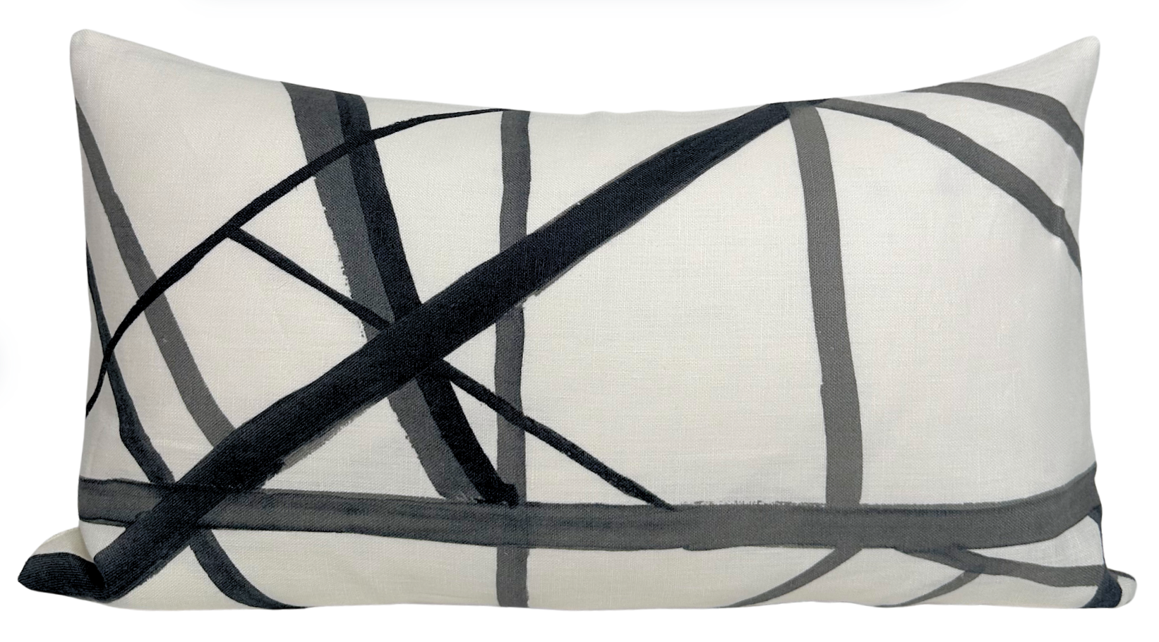 Channels Pillow Cover in Ebony, Kelly Weasrtler Textiles