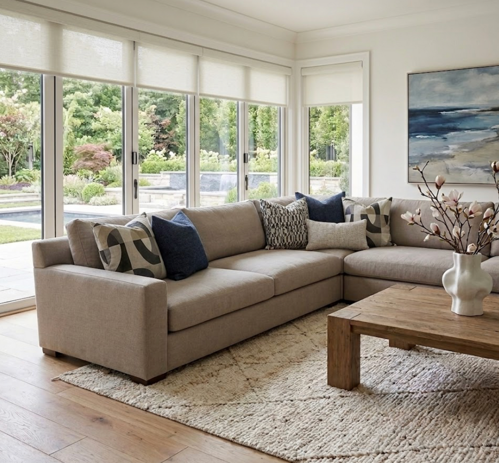 Colonnade Pillow Cover in Onyx, Kelly Wearstler Textiles