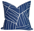 Jordan Woven Pillow Cover in Royal Blue, Thibaut Pillows