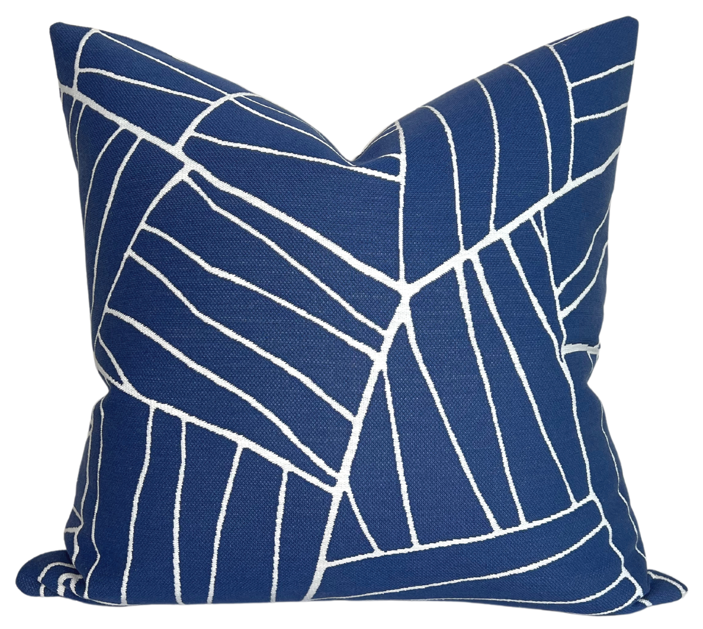 Jordan Woven Pillow Cover in Royal Blue, Thibaut Pillows