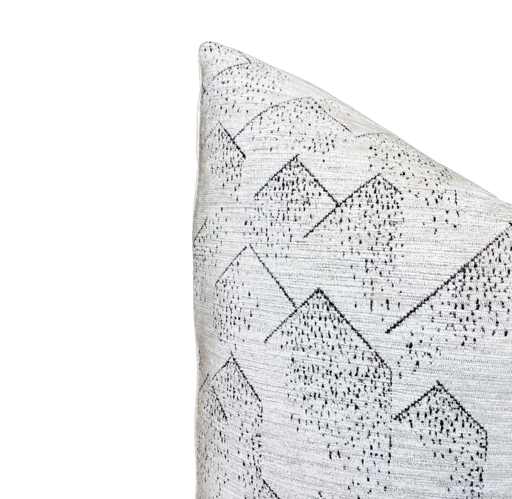 Brink Pillow Cover in Graphite Ivory, Kelly Wearstler Textiles