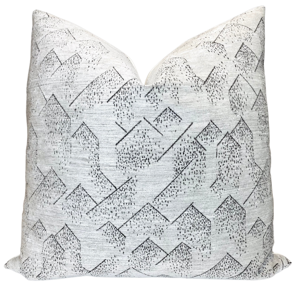 Brink Pillow Cover in Graphite Ivory, Kelly Wearstler Textiles