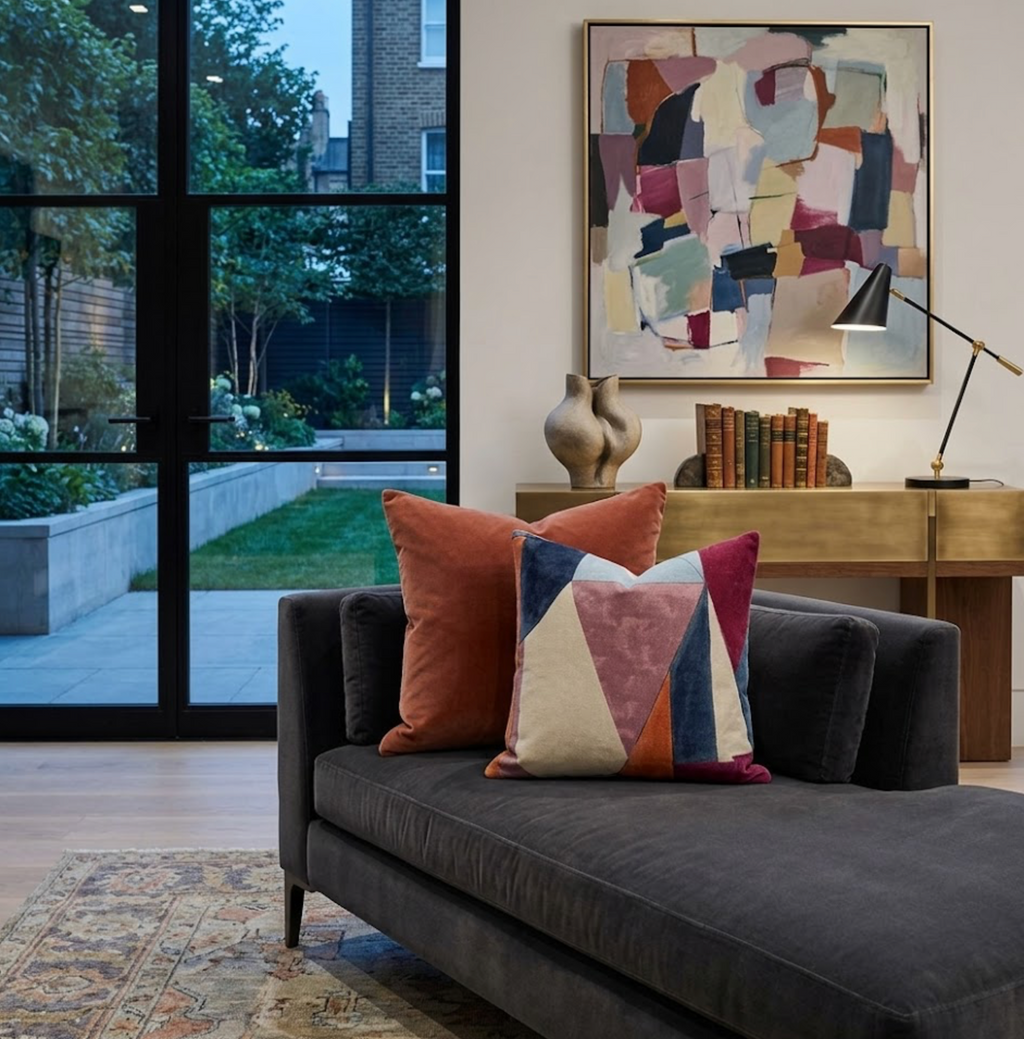 District Pillow Cover in Claret, Kelly Wearstler Textiles