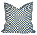 Elkhart Pillow Cover in Blue, Schumacher Textiles