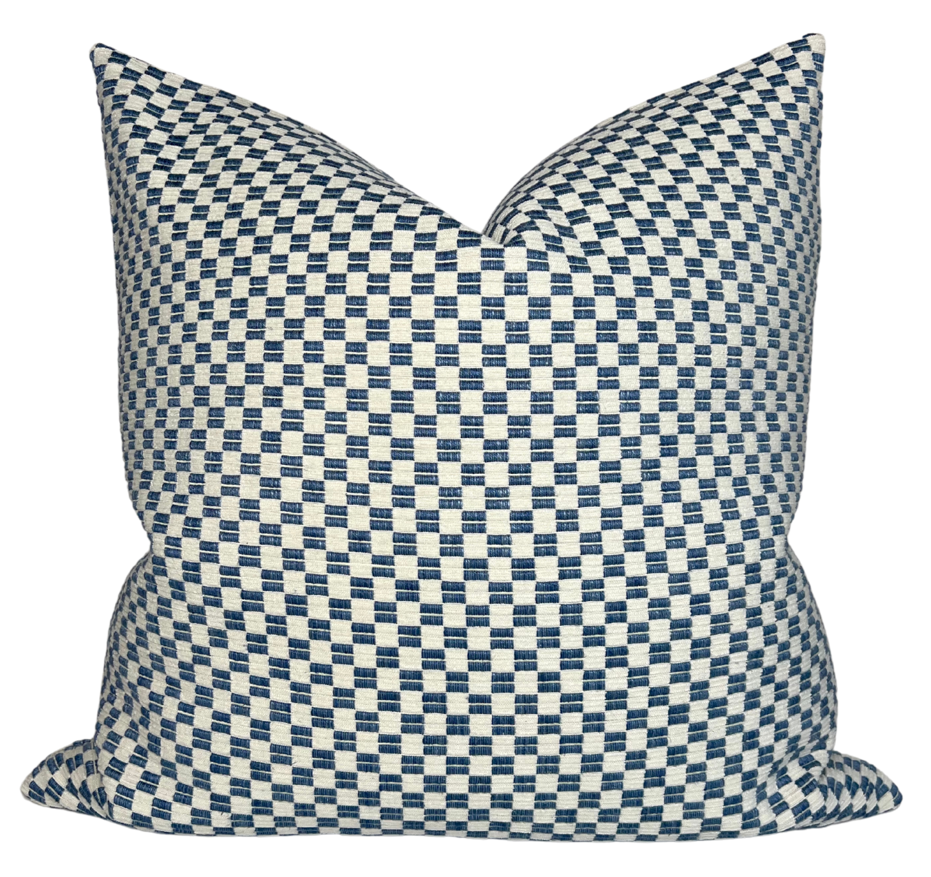Elkhart Pillow Cover in Blue, Schumacher Textiles
