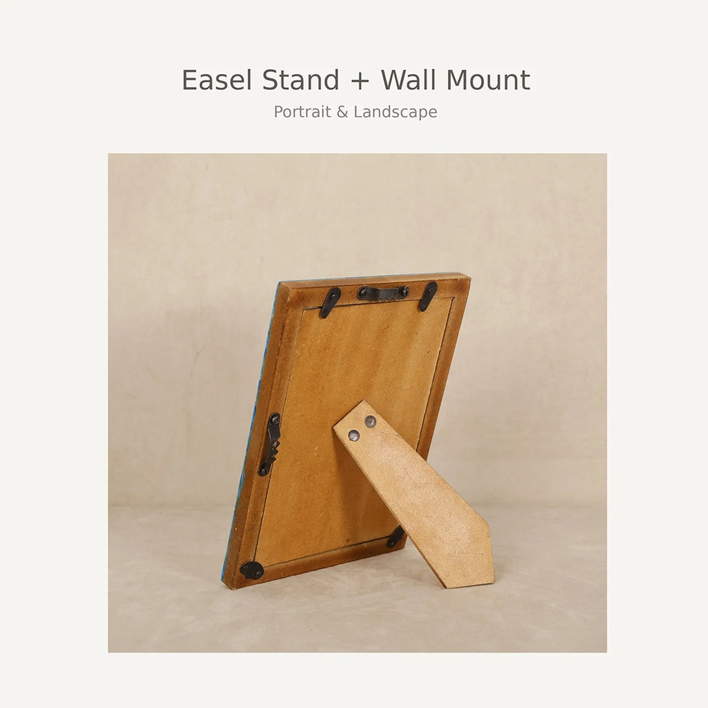 Horn Inlay Picture Frame Tabletop Wall 4x4 4x6 5x7 8x10