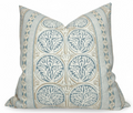 Fair Isle Pillow Cover in Aqua, Thibaut Pillows