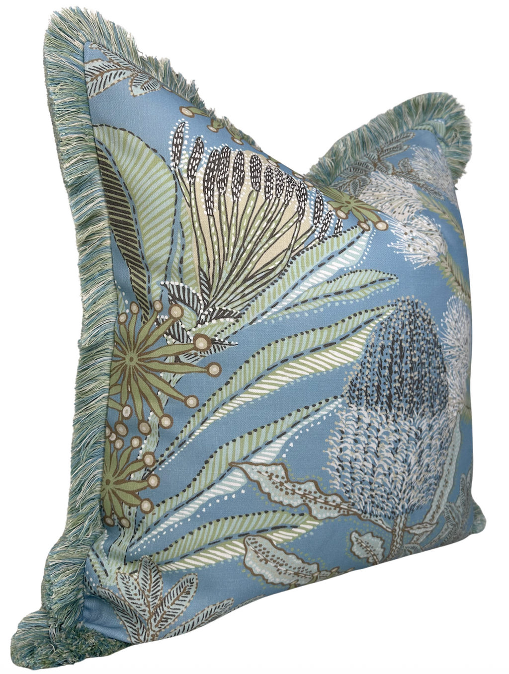 Protea Performance Pillow Cover in Spa Blue, Thibaut Pillows