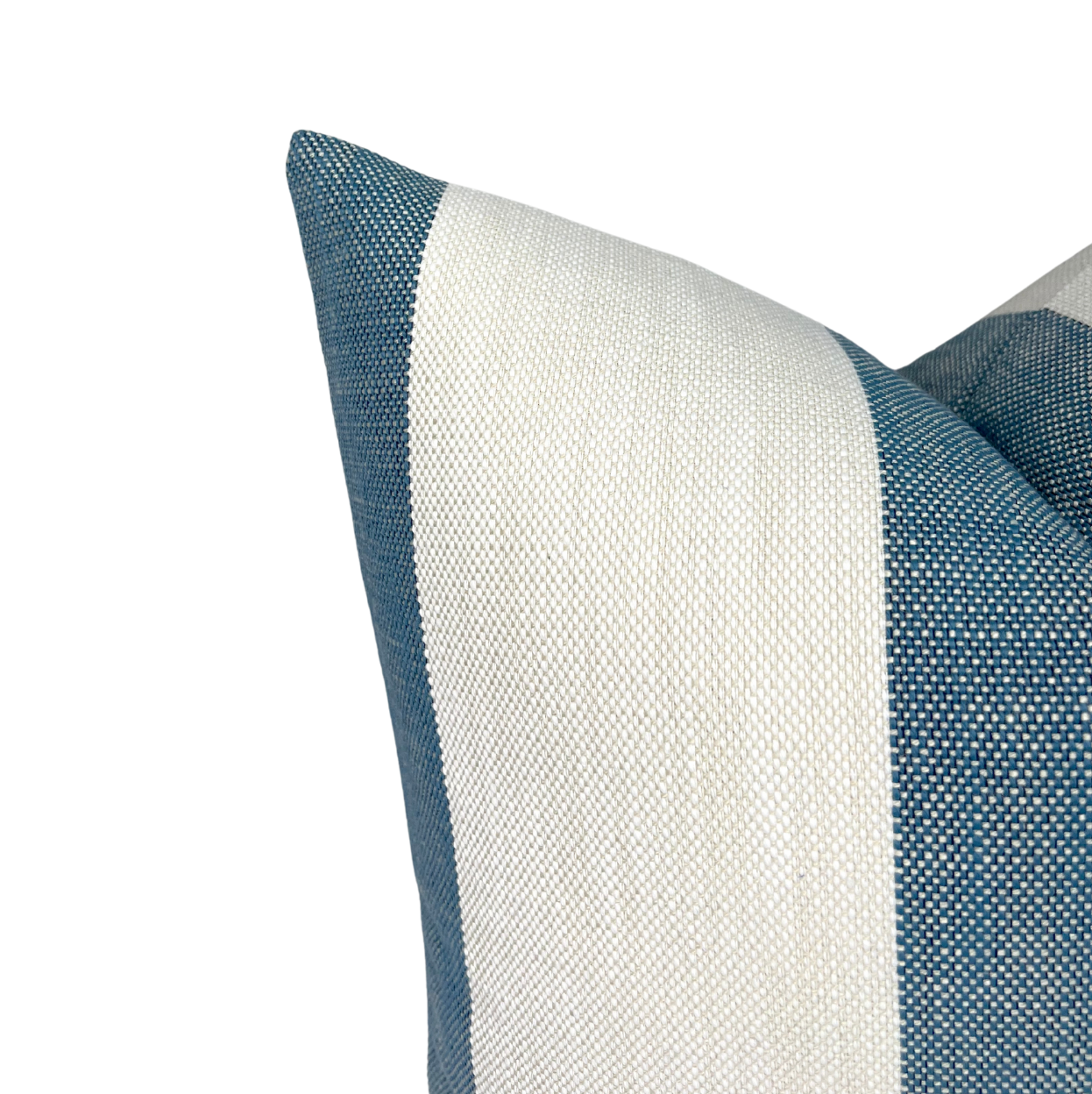 Vintage Striped Pillow Cover in Lagoon, Perennials Textiles