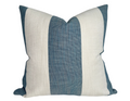Vintage Striped Pillow Cover in Lagoon, Perennials Textiles