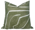 Graffito Pillow Cover in Fern Green, Kelly Wearstler Textiles