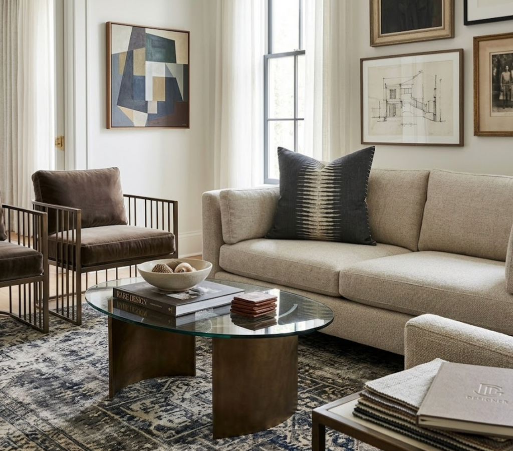 Ikat Pillow Cover in Charcoal, Peter Dunham Textiles