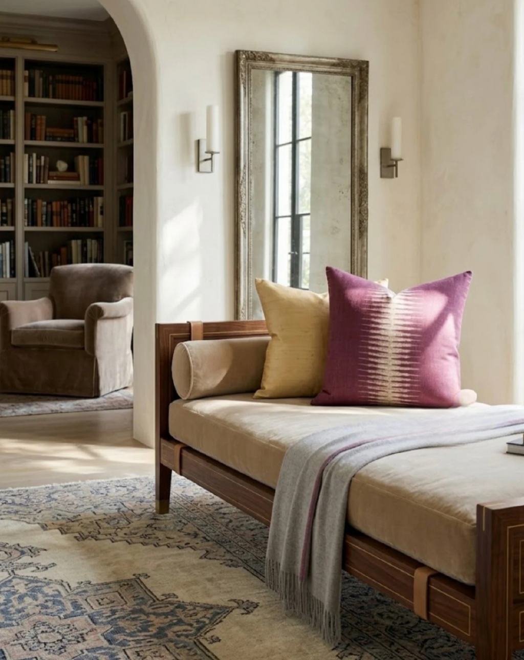 Ikat Pillow Cover in Pasha, Peter Dunham Textiles