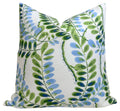 Augusta Pillow Cover in Blue Green, Thibaut Pillows