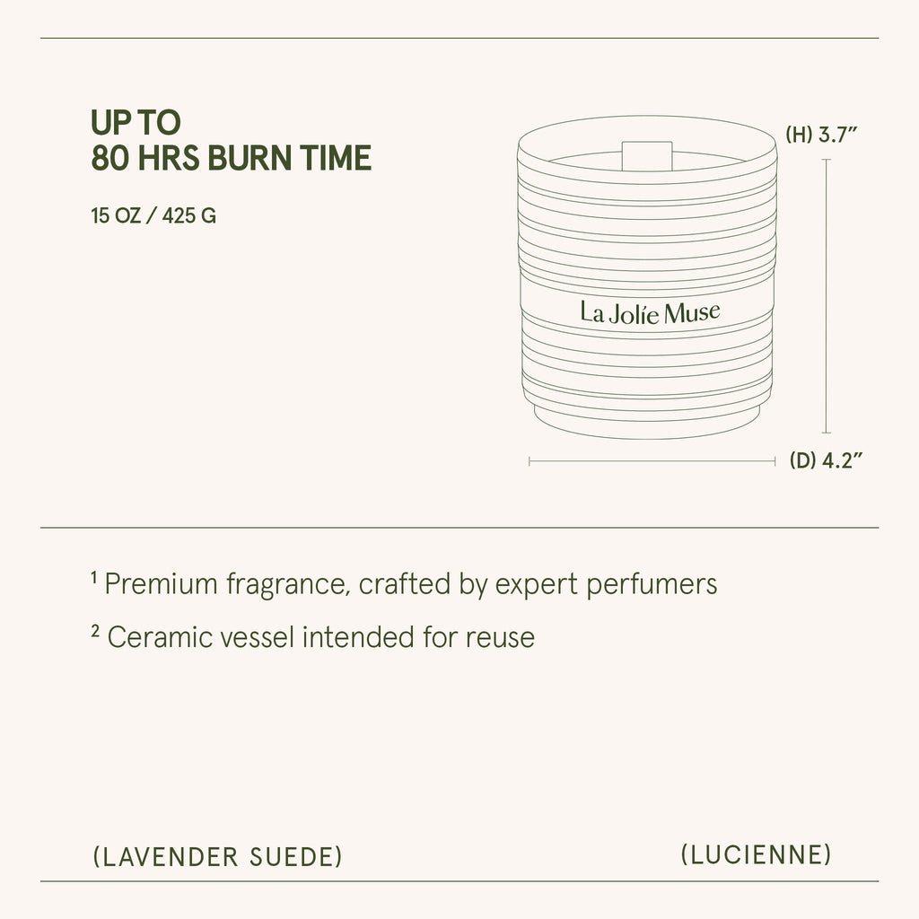 Lucienne - Lavender Suede Candle