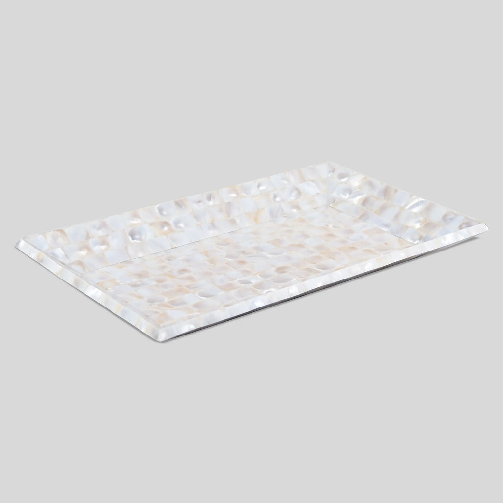 Mother of Pearl Decorative Tray Vanity Coffee Table 12"x7"