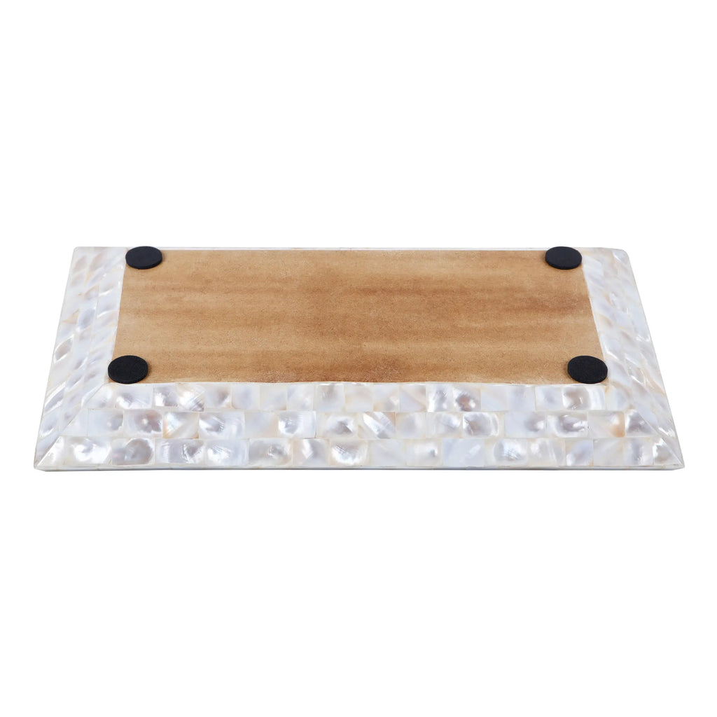 Mother of Pearl Decorative Tray Vanity Coffee Table 12"x7"