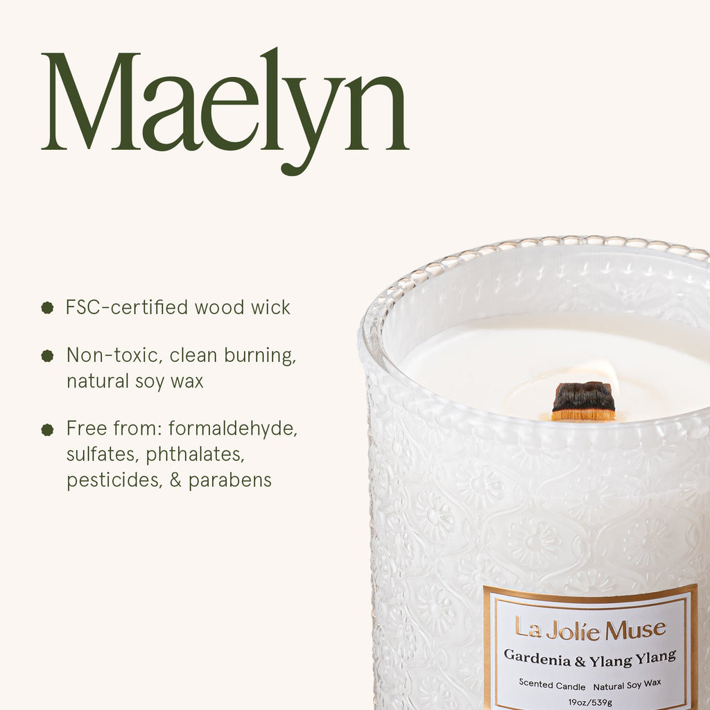 Maelyn - Gardenia & Ylang Ylang 19oz Candle