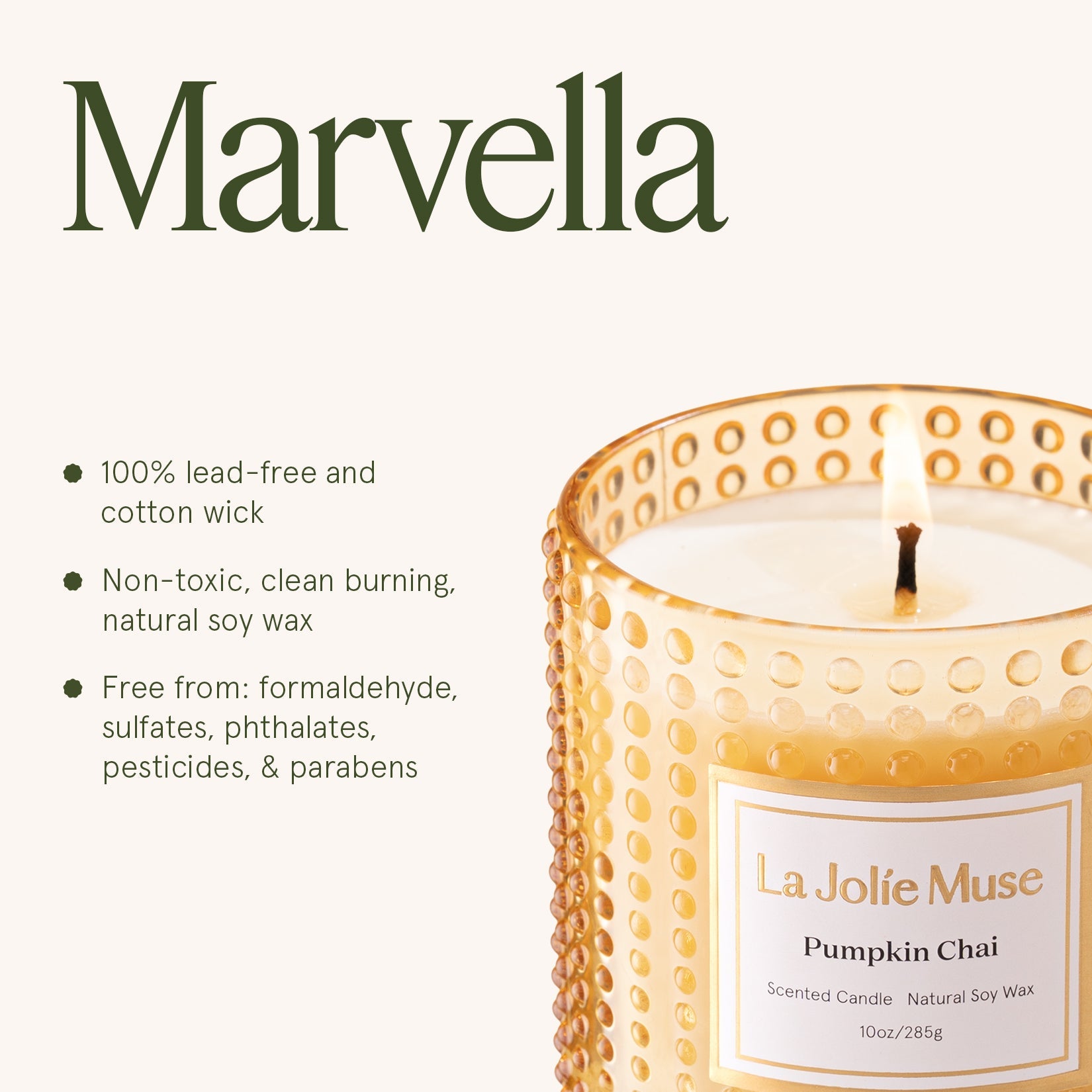 Marvella - Pumpkin Chai 10oz Candle