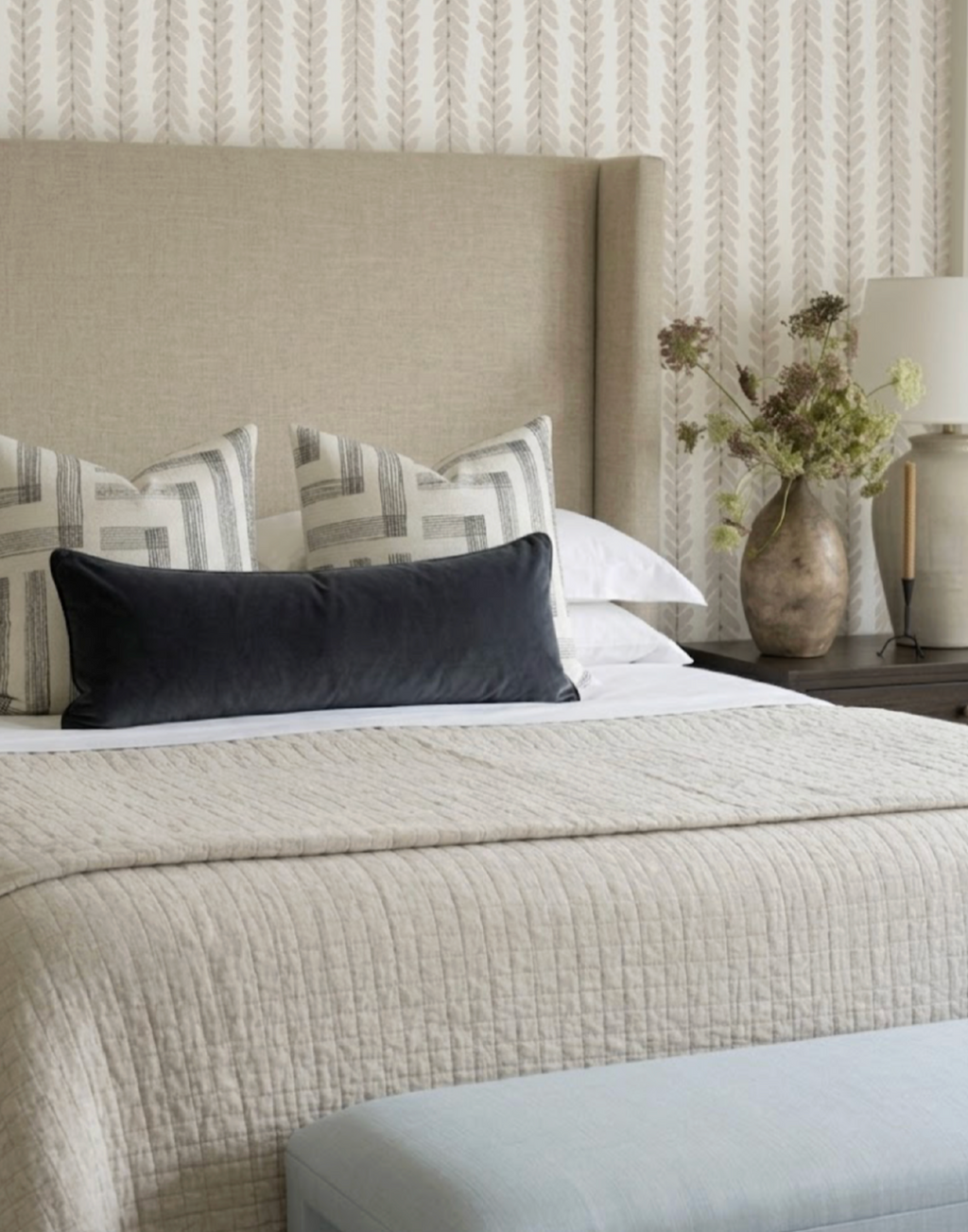Pastiche Pillow Cover in Chalk Jet, Kelly Wearstler Textiles