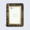 Picture Frame Shagrin Collection Horn Inlay & Brass Brown – 2 Sizes