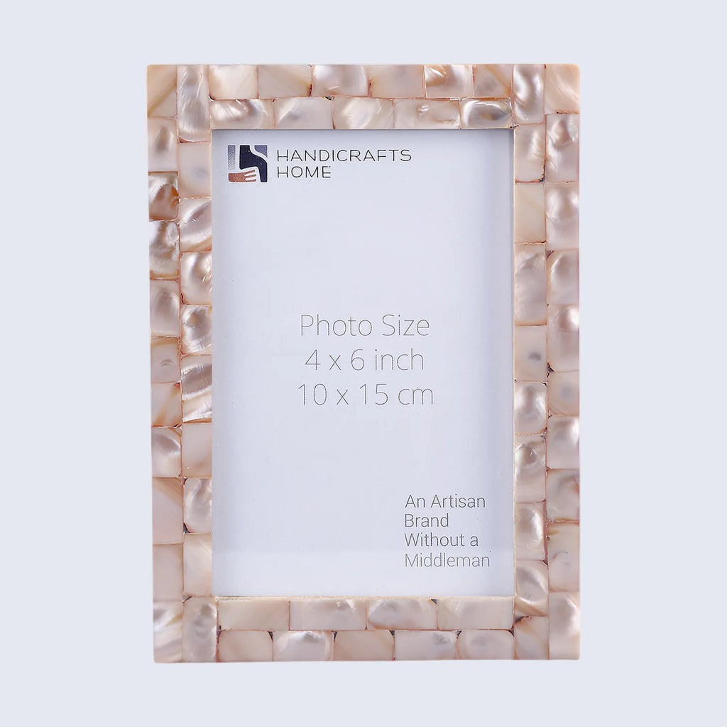 Mother of Pearl Inlay Picture Frame Pink 4x6 5x7 8x10