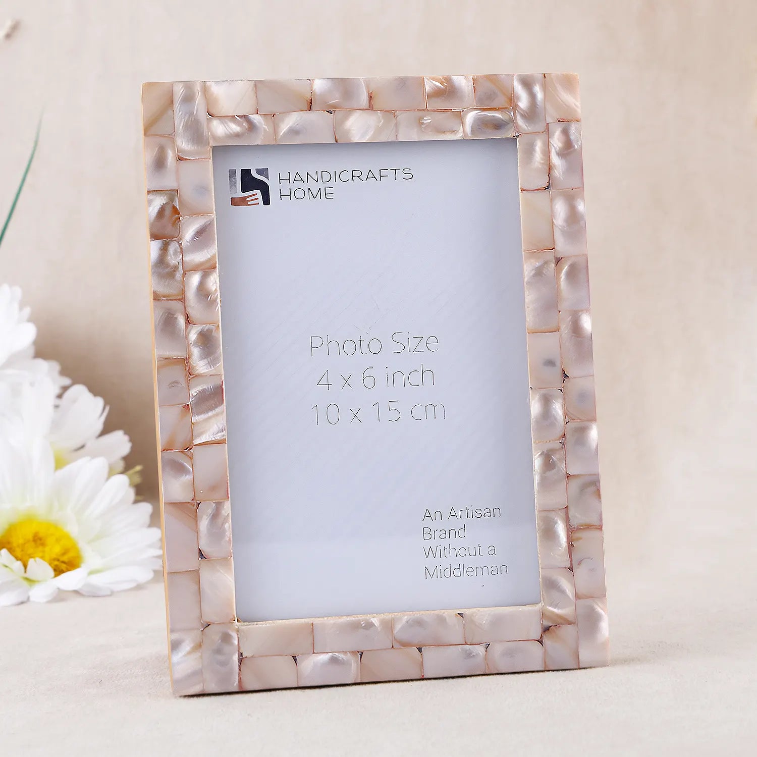 Mother of Pearl Inlay Picture Frame Pink 4x6 5x7 8x10