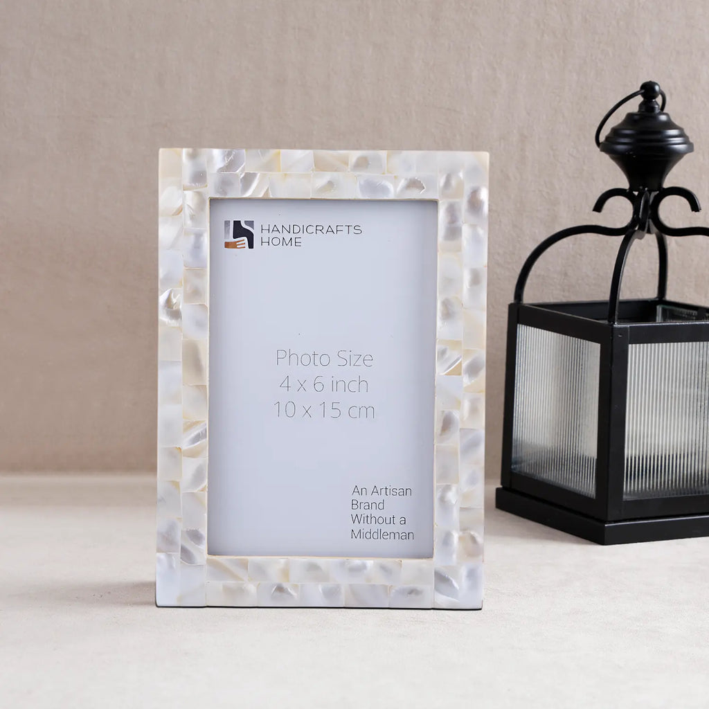 Mother of Pearl Inlay Picture Frame White 4x6 5x7 8x10