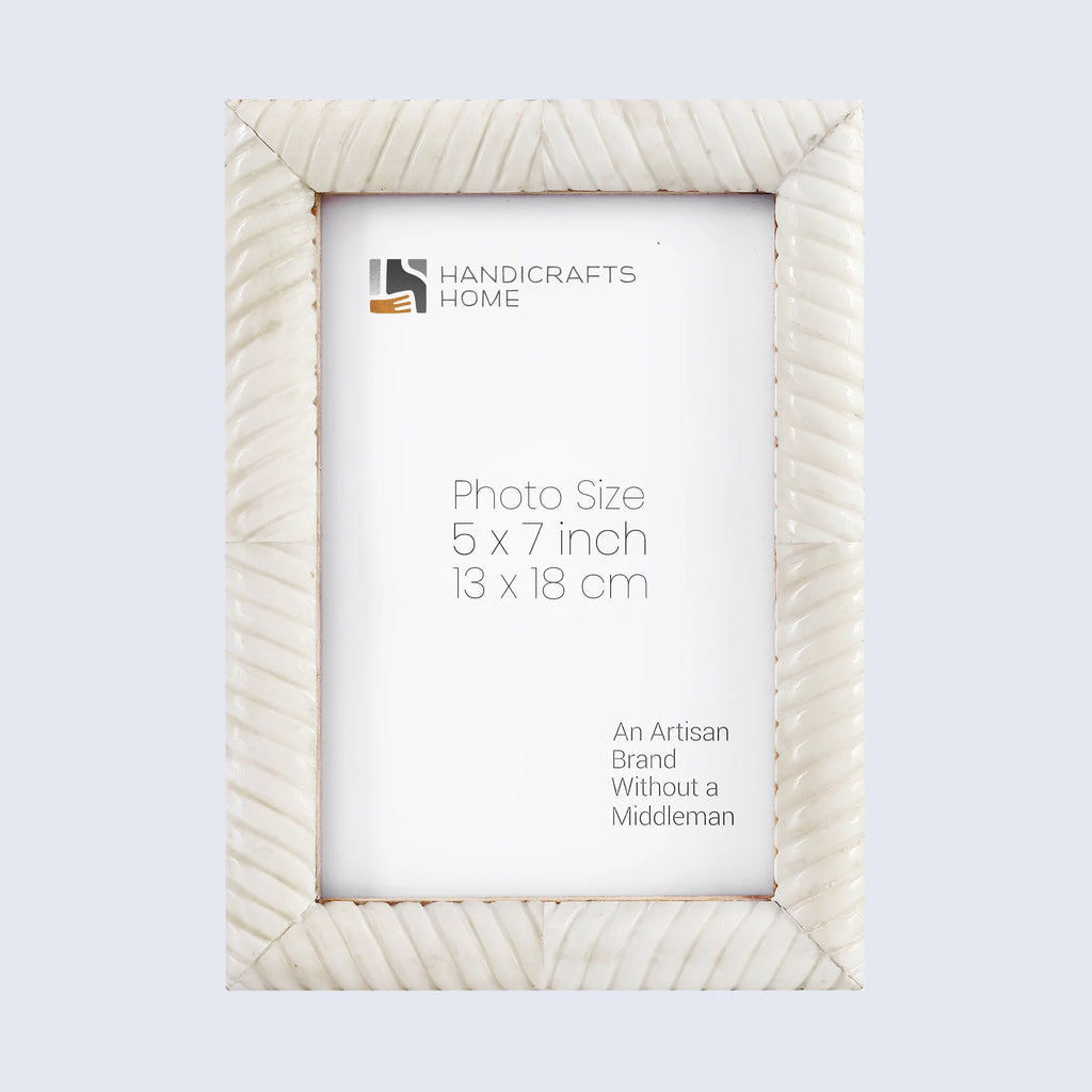 Picture Frame Sea Siren Ligeia Collection Bone Inlay White – 2 Sizes