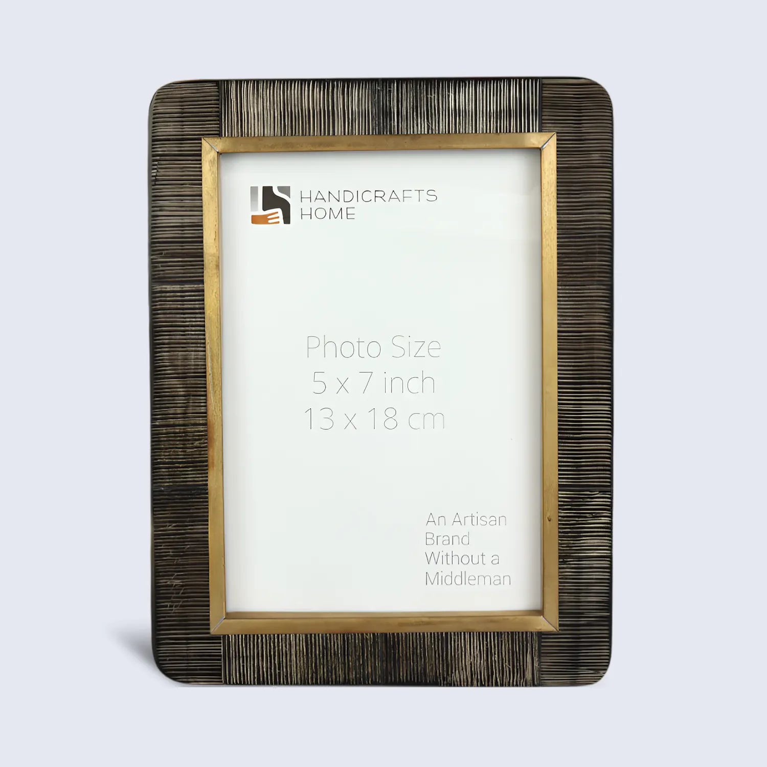 Picture Frame Shagrin Collection Horn Inlay & Brass Brown – 2 Sizes