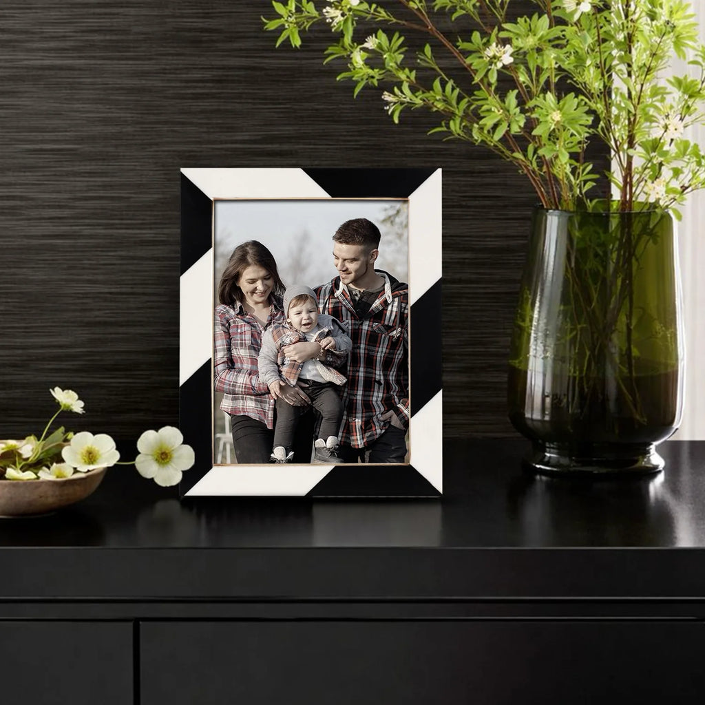 Artisan Bedazzle Black & White Picture Frames 4x6 5x7 8x10