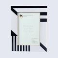 Silhouette Shaped Black & White Resin Picture Frames 4x6 5x7