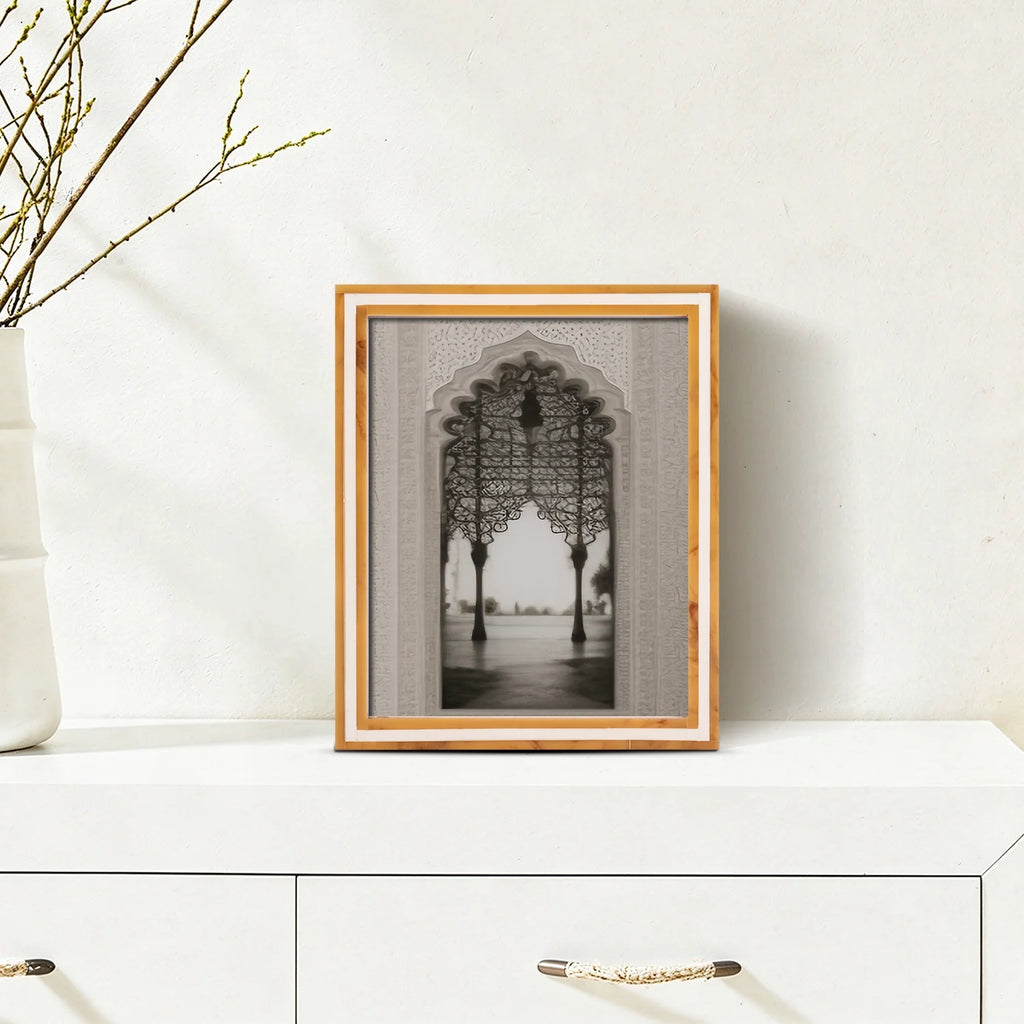 Picture Frame Avant Amber Collection Resin Inlay Orange & White – 4x6, 5x7 & 8x10"