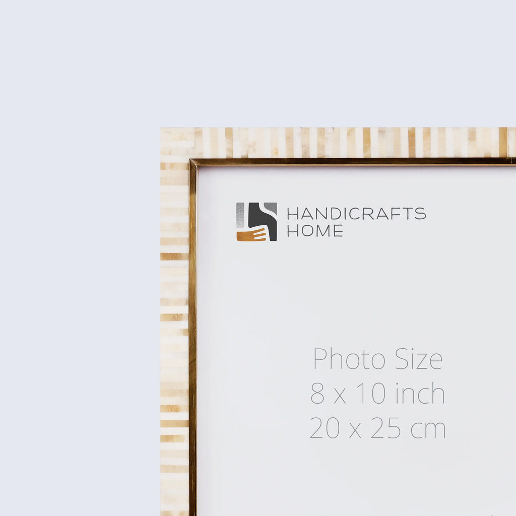 Photo Frame Halo Keys Collection Bone Inlay & Resin Multi-Color – 4x6, 5x7 & 8x10"