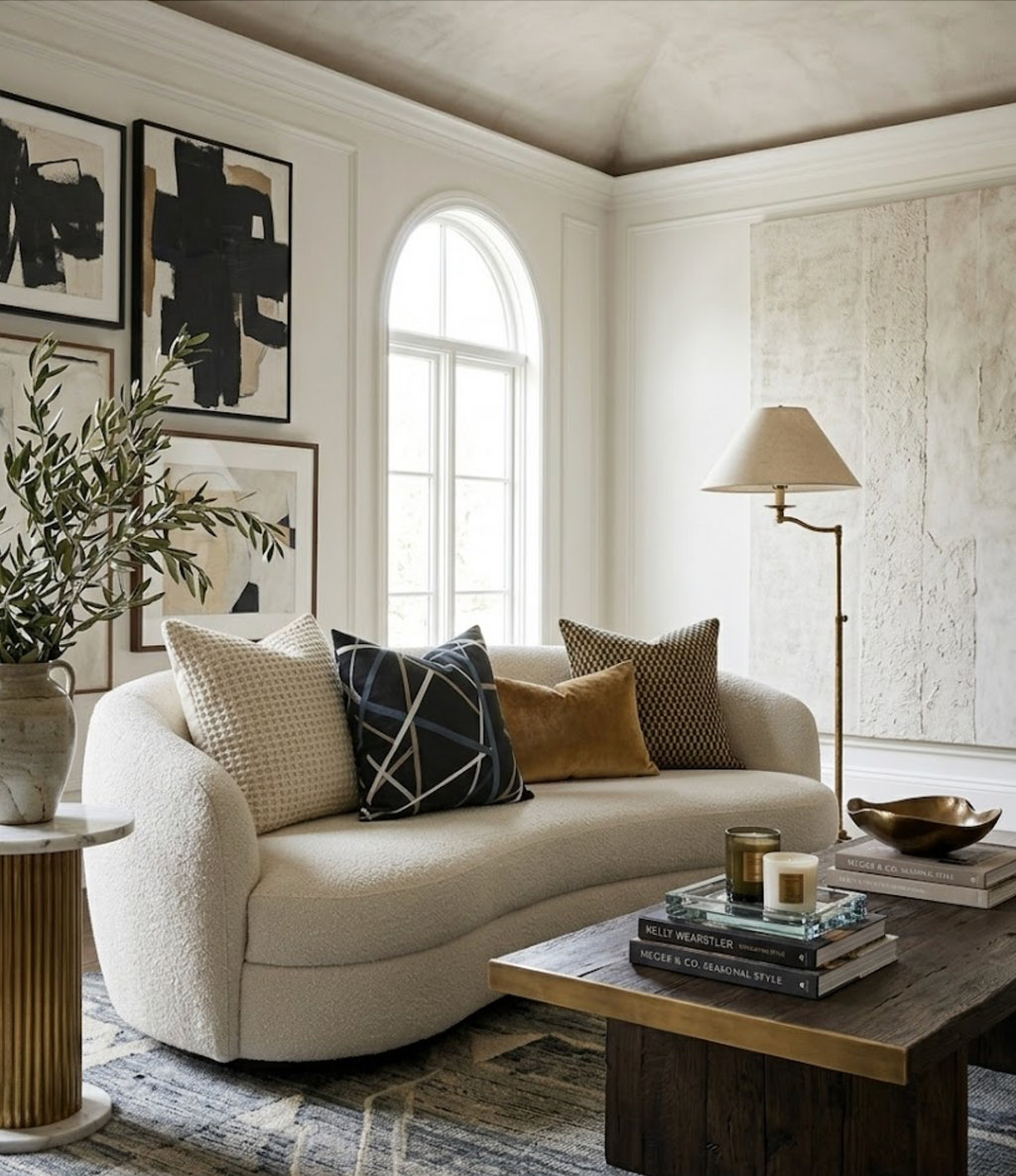 Simpatico Pillow Cover in Raven, Kelly Wearstler Textiles