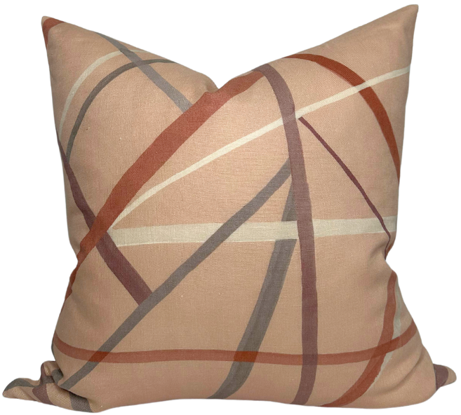 Simpatico Pillow Cover in Terracotta, Kelly Wearstler Textiles